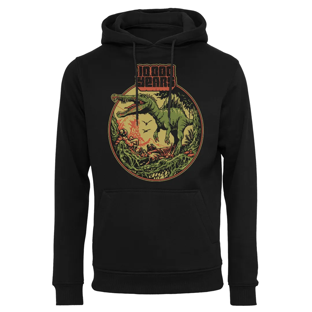 10,000 Years - Spinosaurus Pullover Hoodie - Black