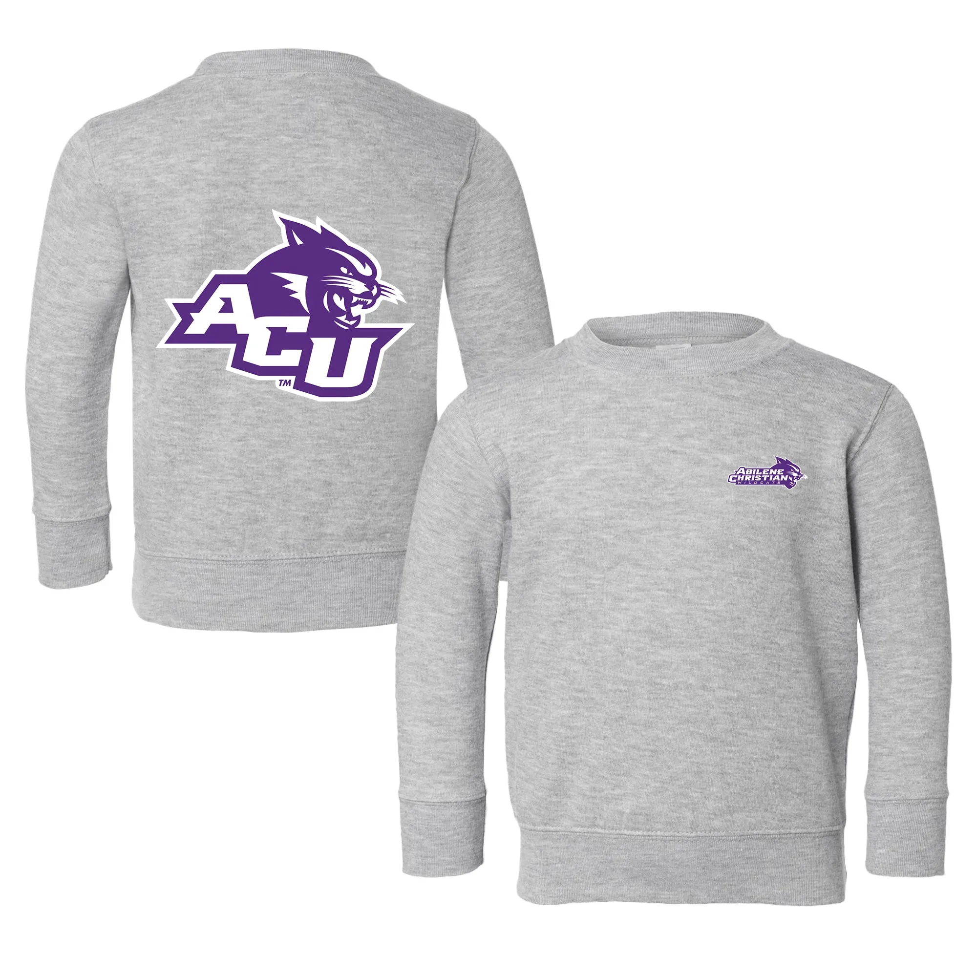 Abilene Christian University Wildcats Logo Toddler Crewneck Sweatshirt