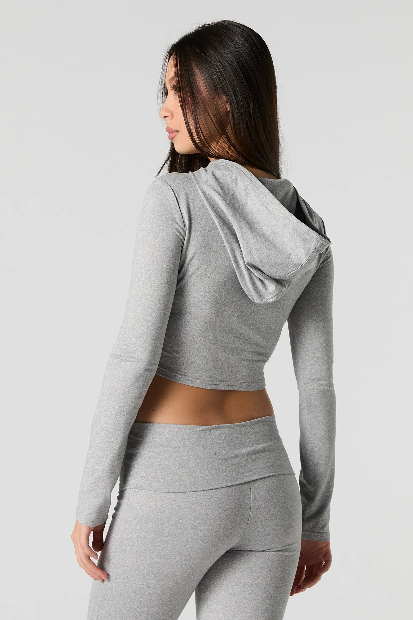 Active Cropped Hoodie