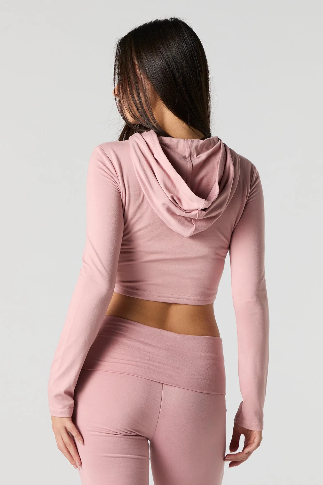 Active Cropped Hoodie