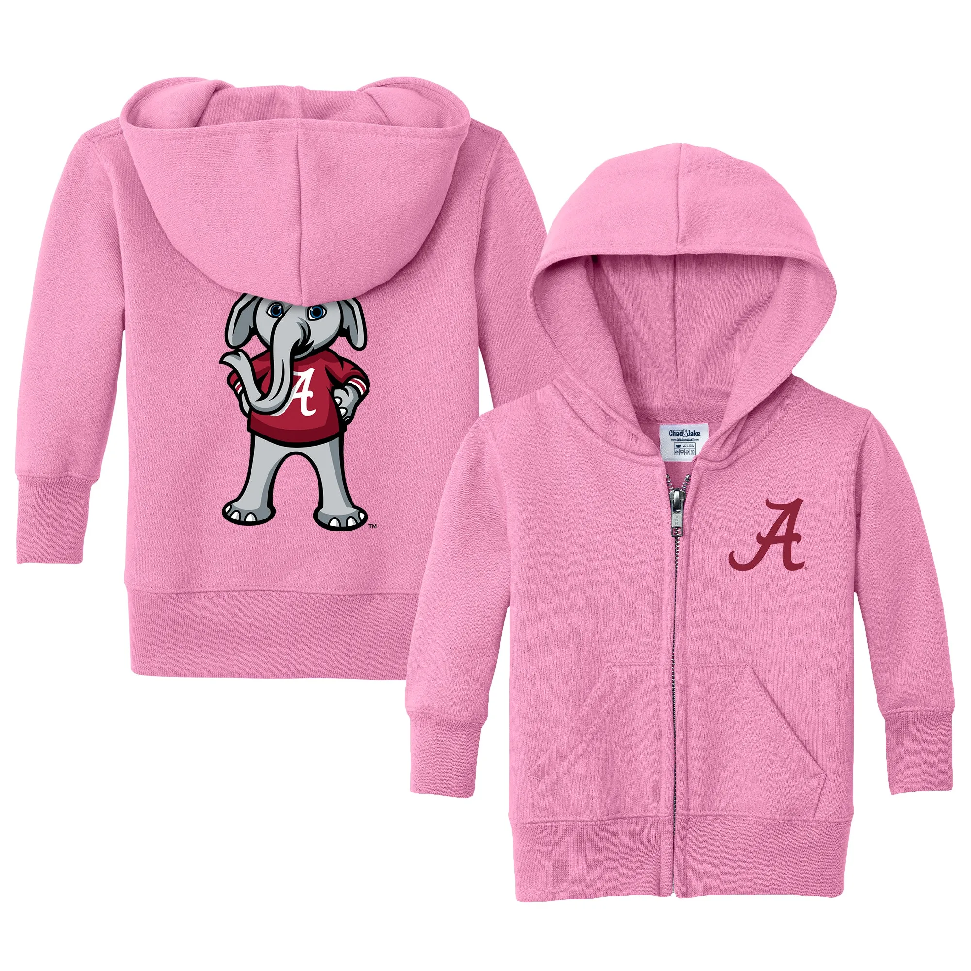 Alabama Crimson Tide Big Al Logo Infant Full-Zip Sweatshirt