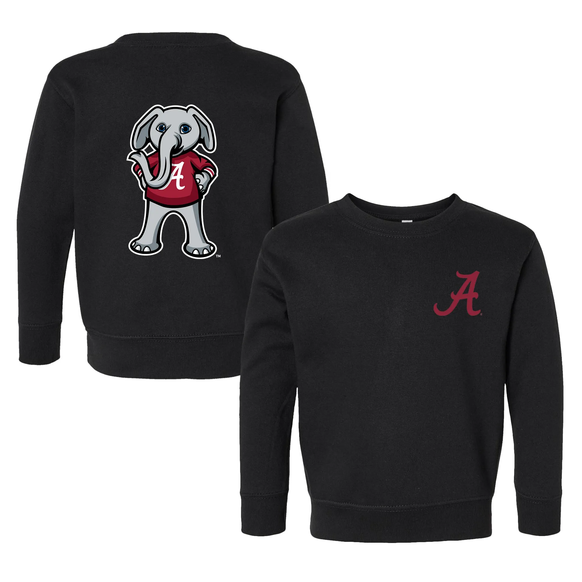 Alabama Crimson Tide Big Al Logo Toddler Crewneck Sweatshirt