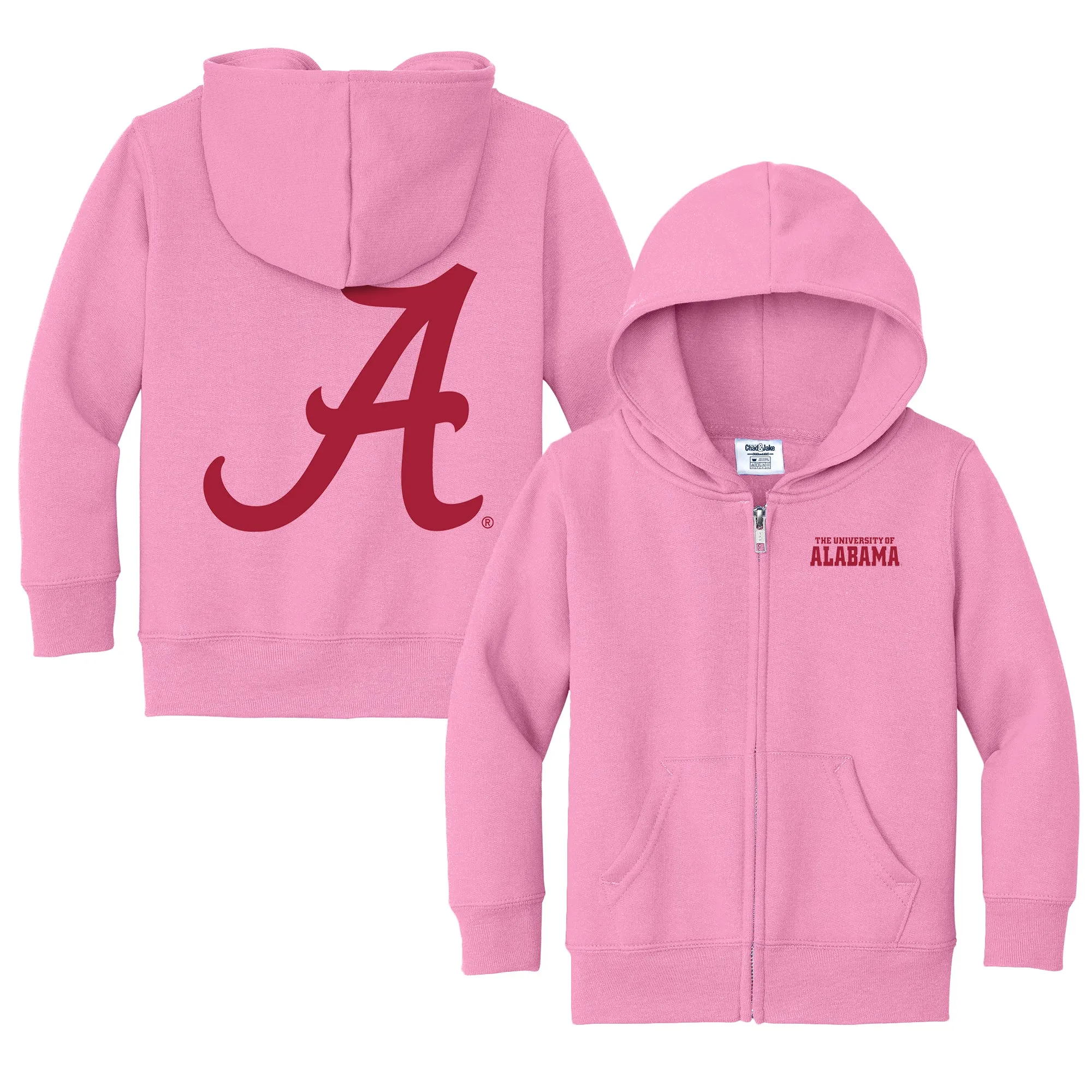 Alabama Crimson Tide Logo Toddler Full-Zip Sweatshirt