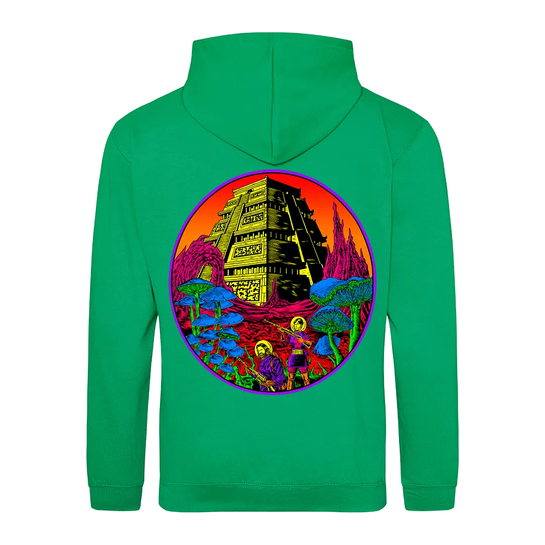 Amon Acid - Outerworlds Colour Zip Hoodie - Green