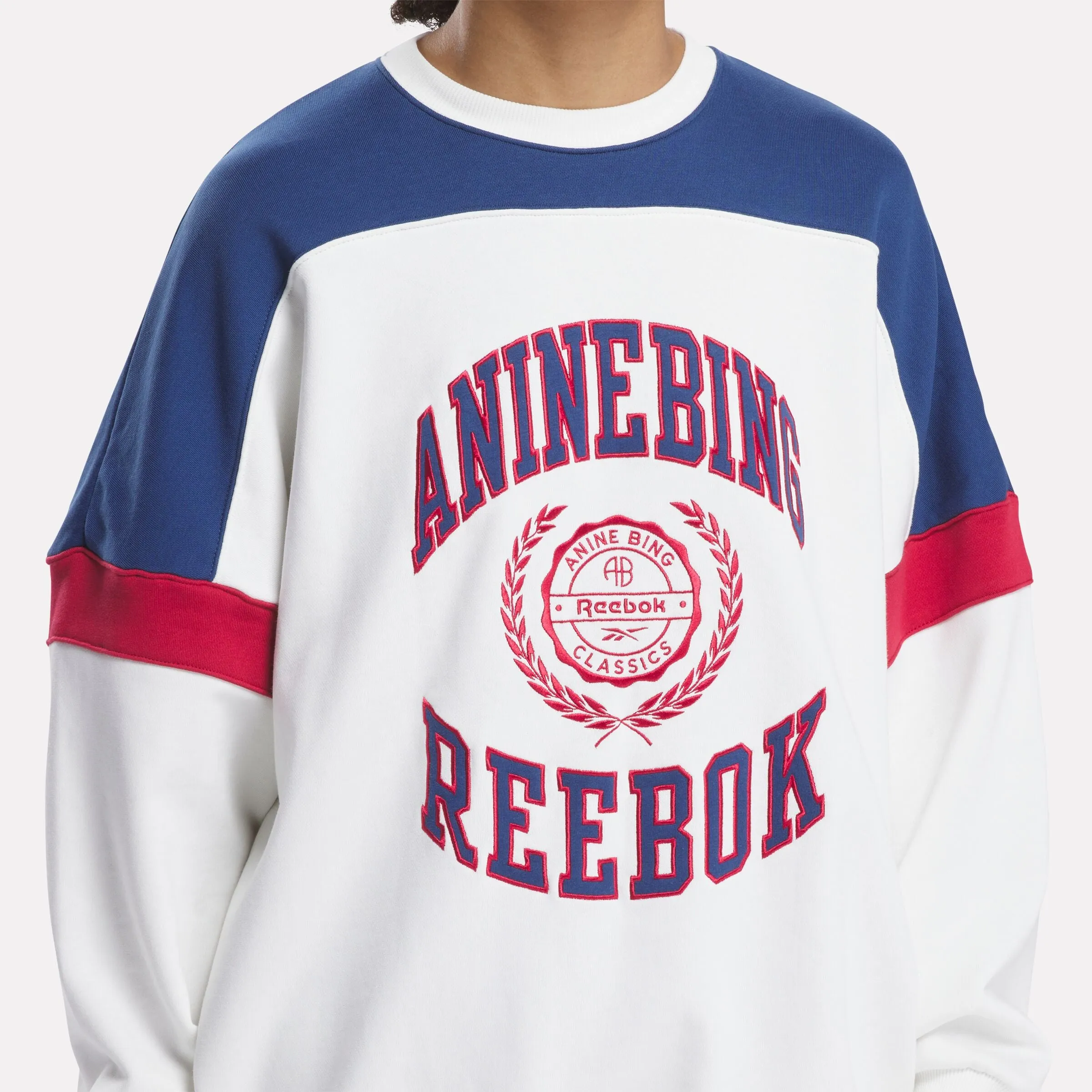 Anine Bing X Reebok Oversized Crew Chalk