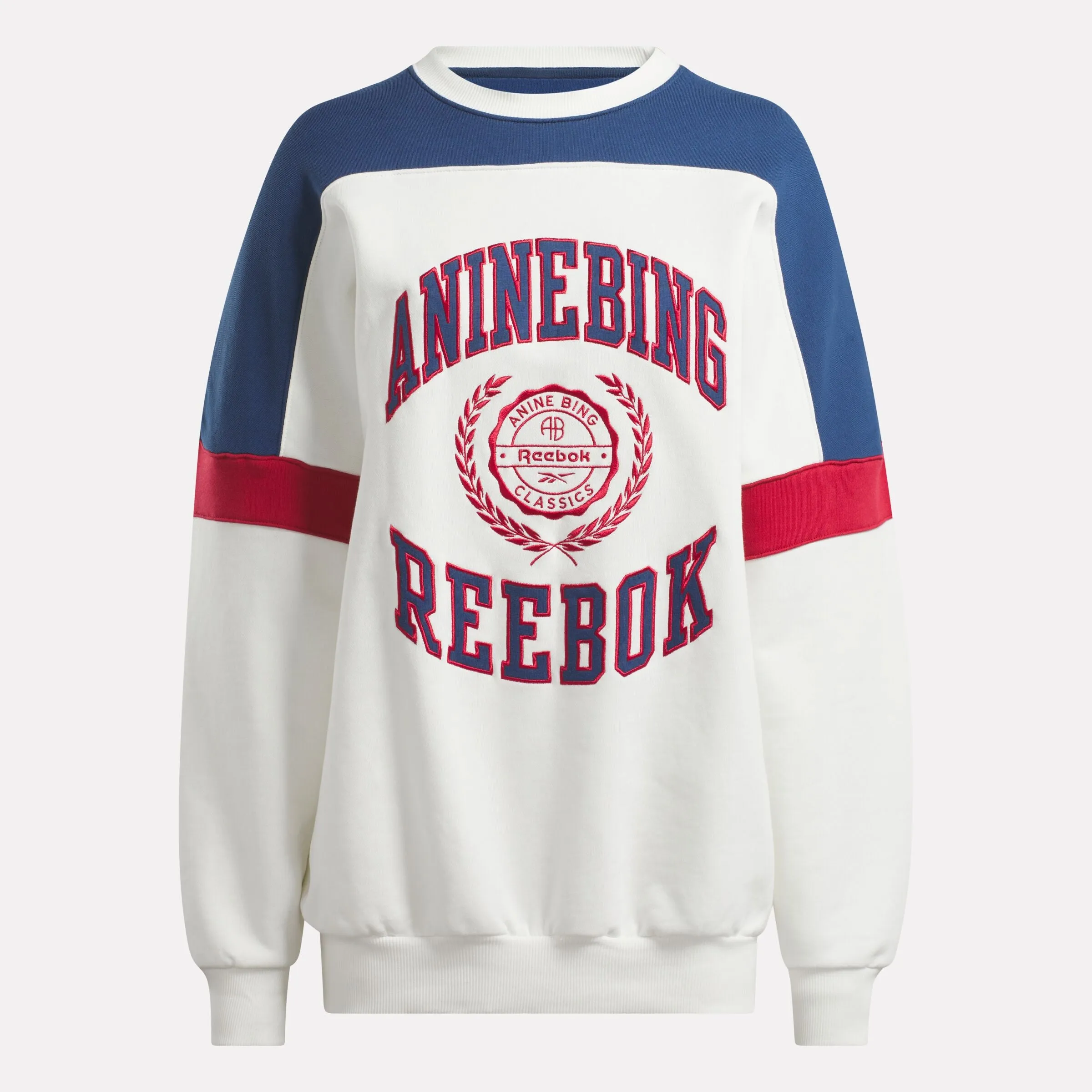 Anine Bing X Reebok Oversized Crew Chalk