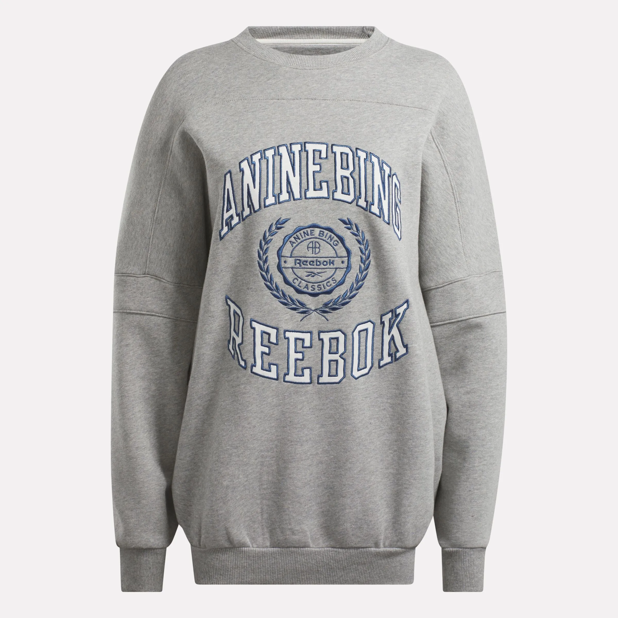 Anine Bing X Reebok Oversized Crew Medium Grey Heather