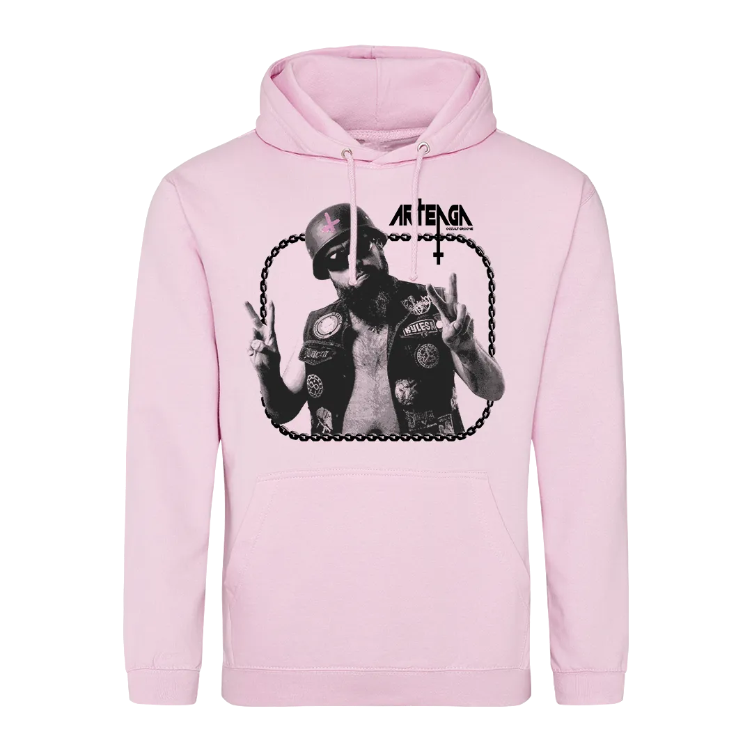 Arteaga - Neon Acido Pullover Hoodie - Pink