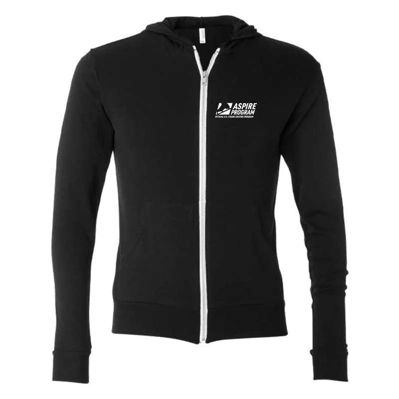 Aspire Program, Triblend Full Zip Lightweight Hoodie