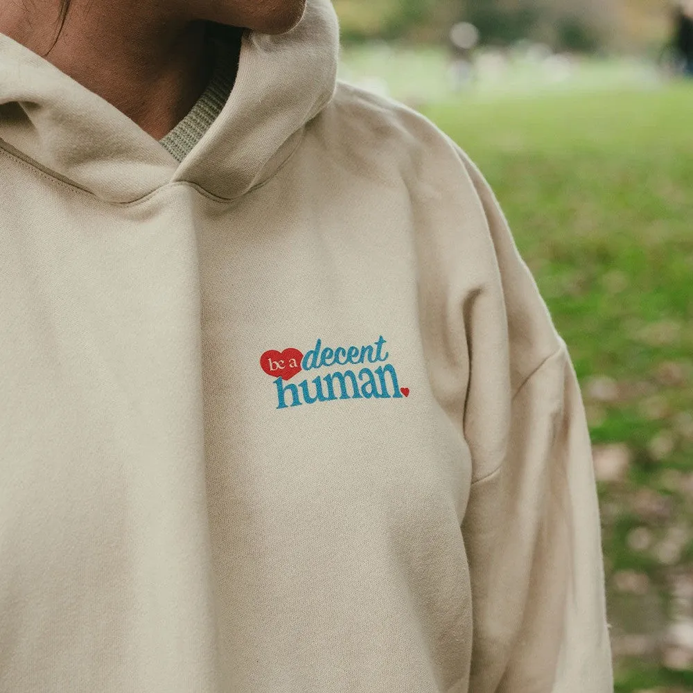 Be a Decent Human Heart Hoodie