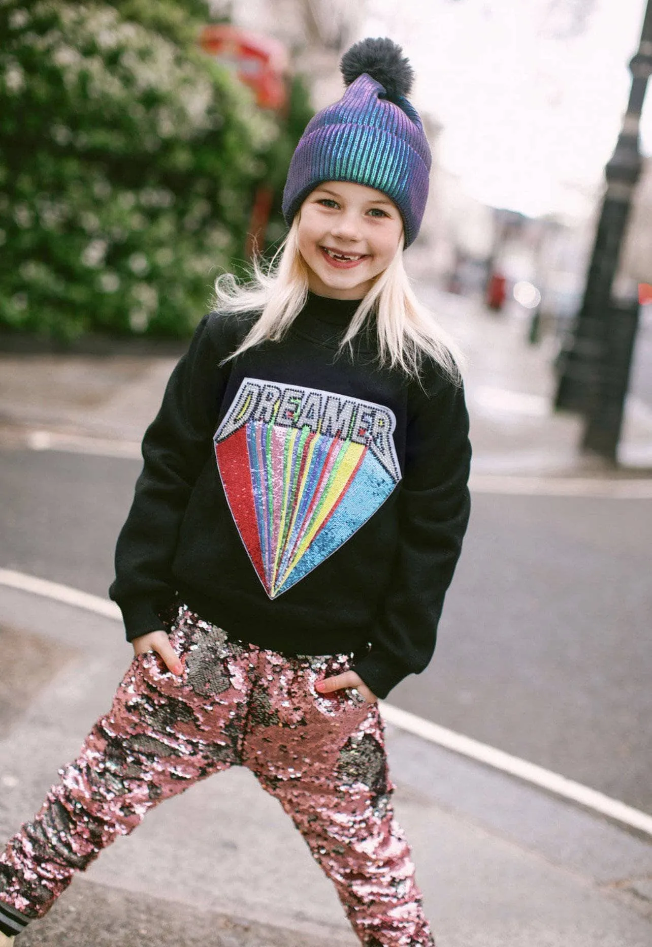 Beaded Dreamer Patch Sweatshirt