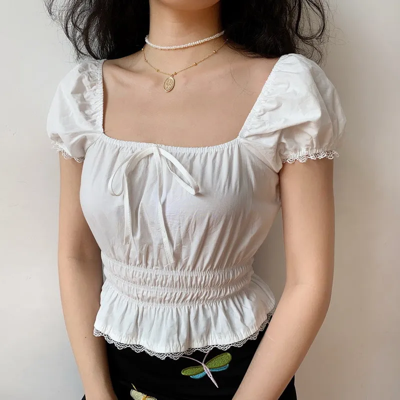 Belle Broderie Lace Top