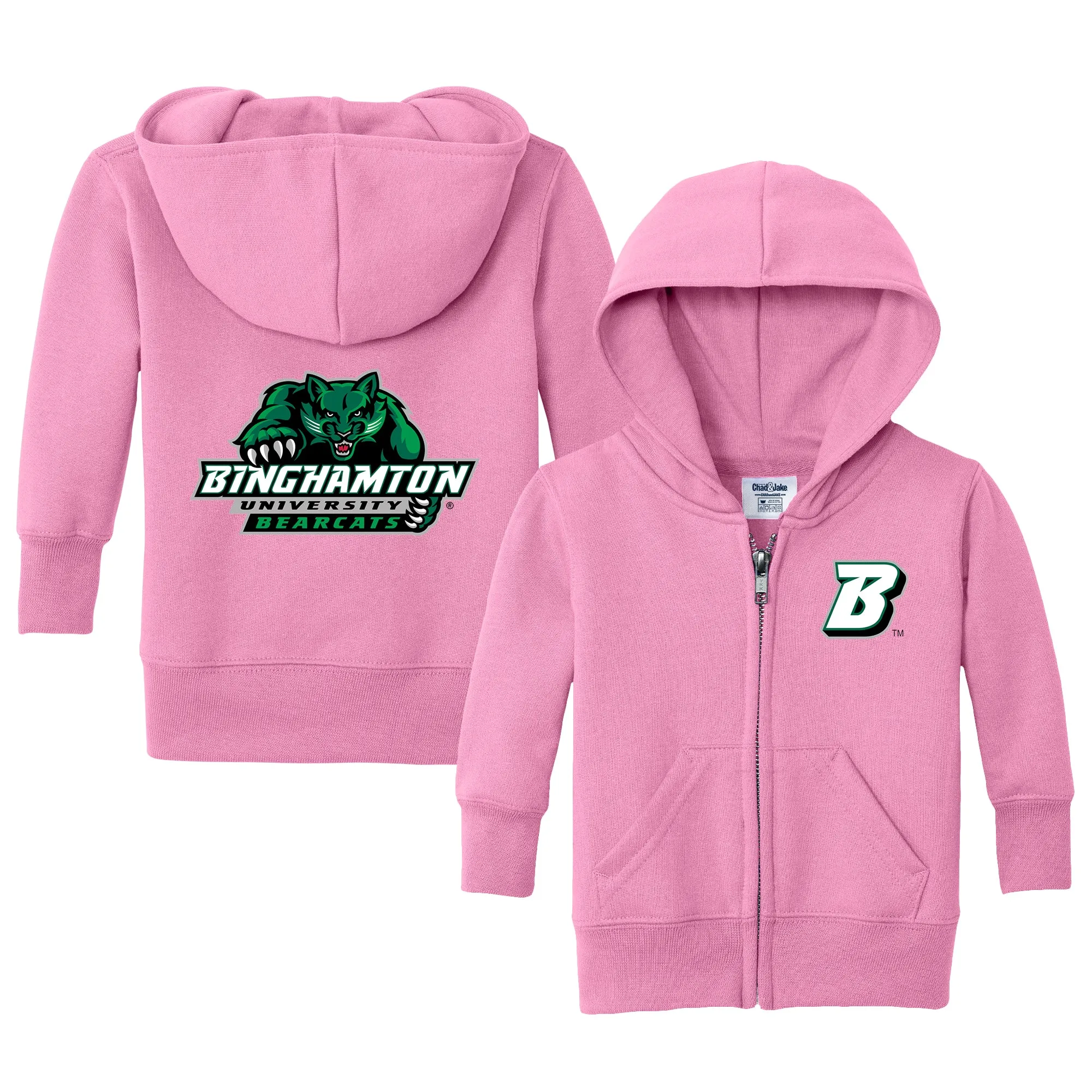 Binghamton Bearcats Logo Infant Full-Zip Sweatshirt