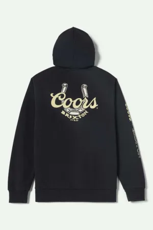 Brixton Coors Luck Hoodie - BLACK