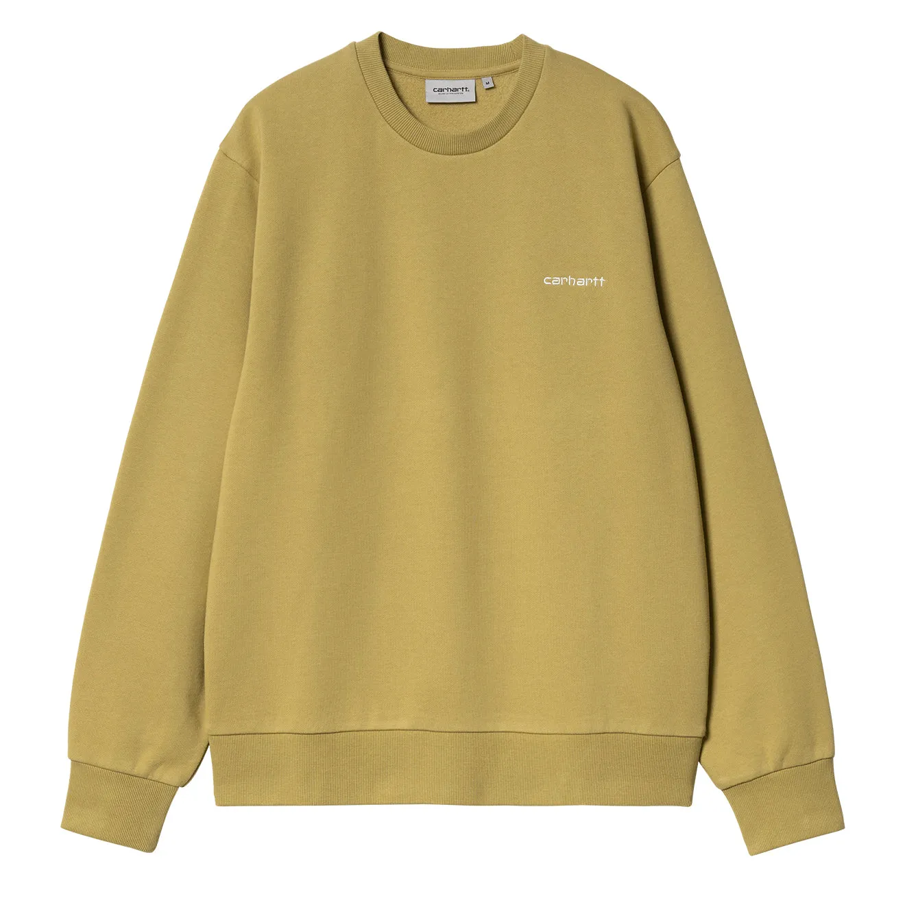 Carhartt WIP American Script Embroidery Sweat Agate / White