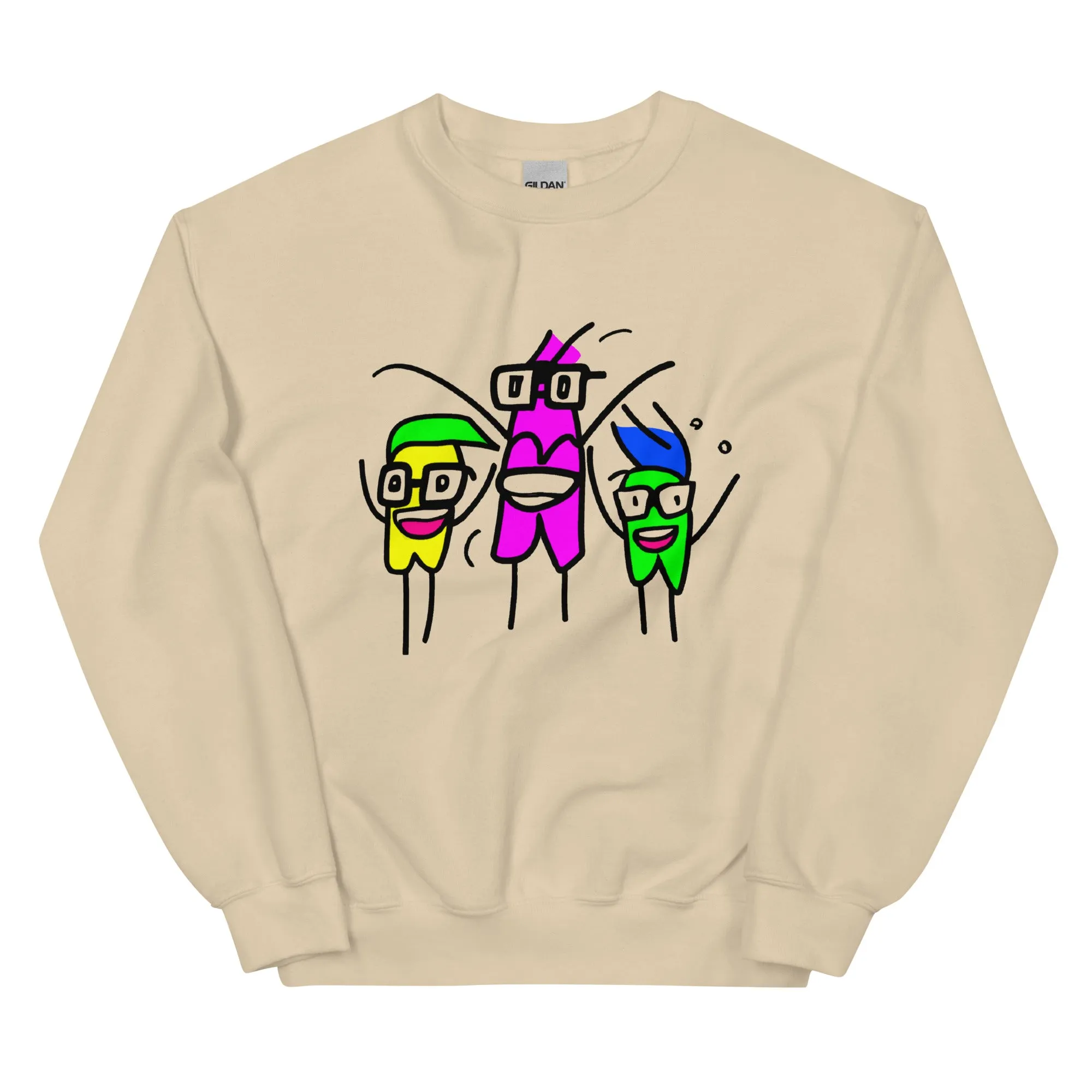 Cool Cartoon Characters Unisex Sweatshirt