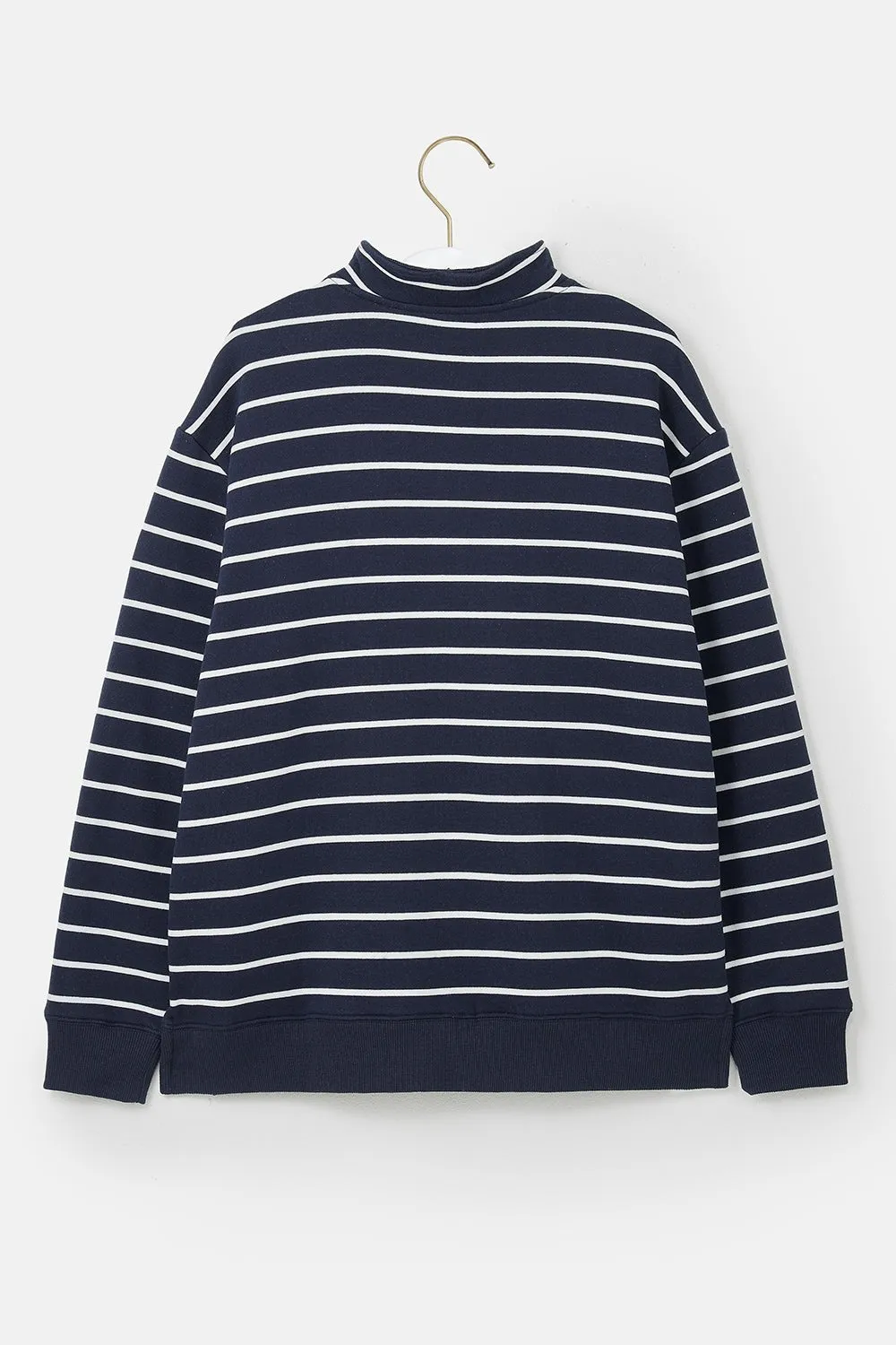 Coral Jersey - Navy Stripe