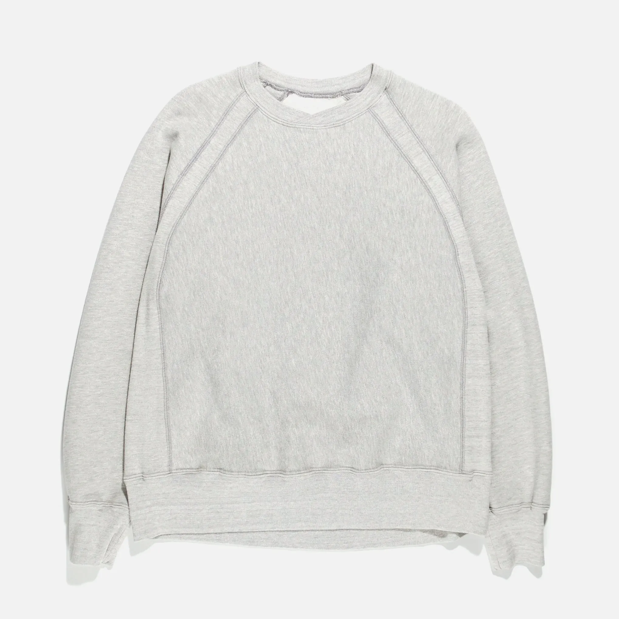 CP Heavy Fleece Raglan Crew - Heather Grey