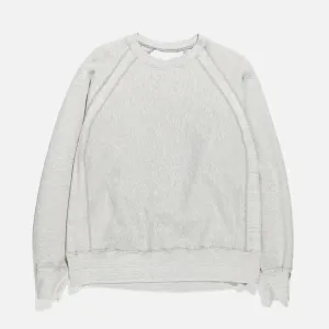 CP Heavy Fleece Raglan Crew - Heather Grey