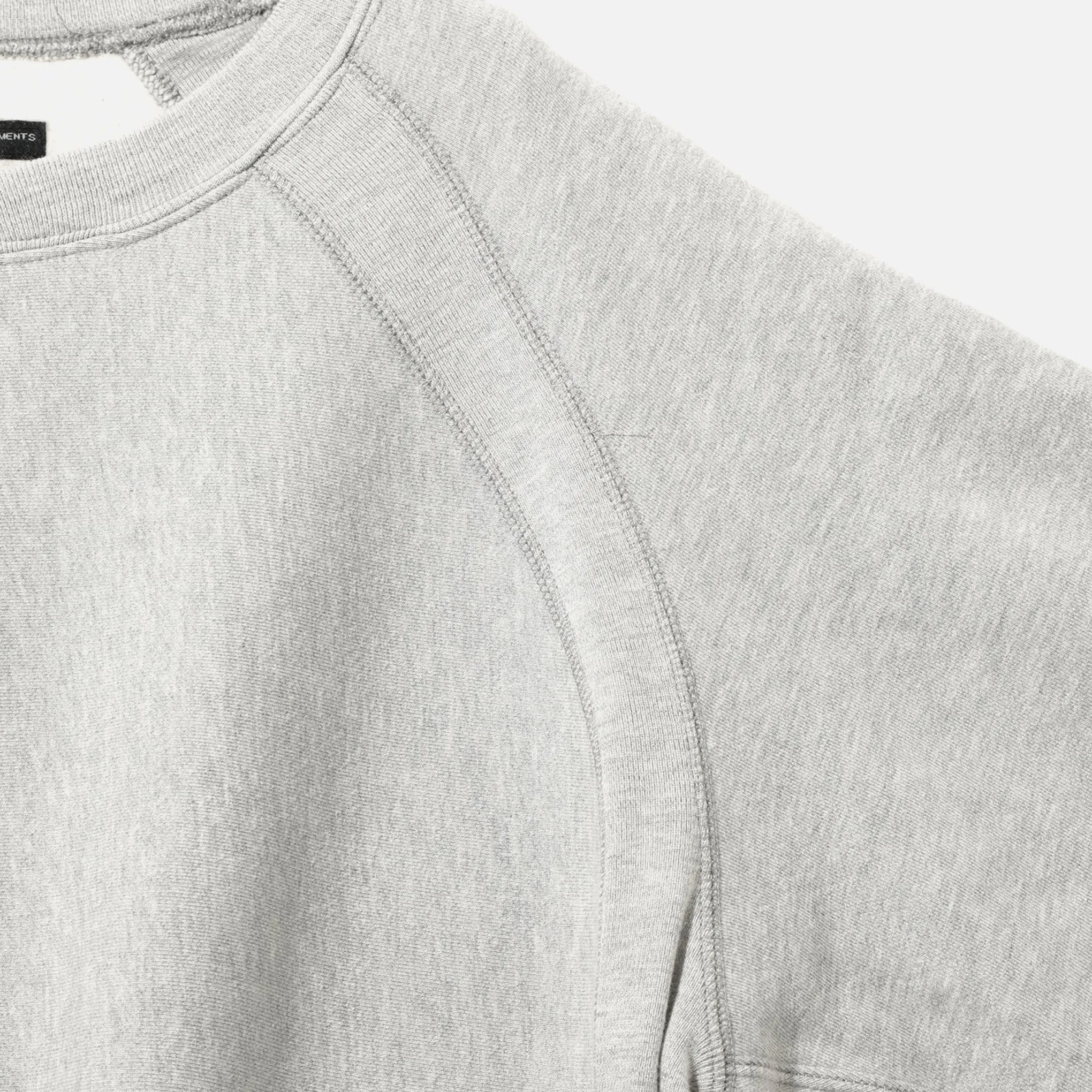 CP Heavy Fleece Raglan Crew - Heather Grey