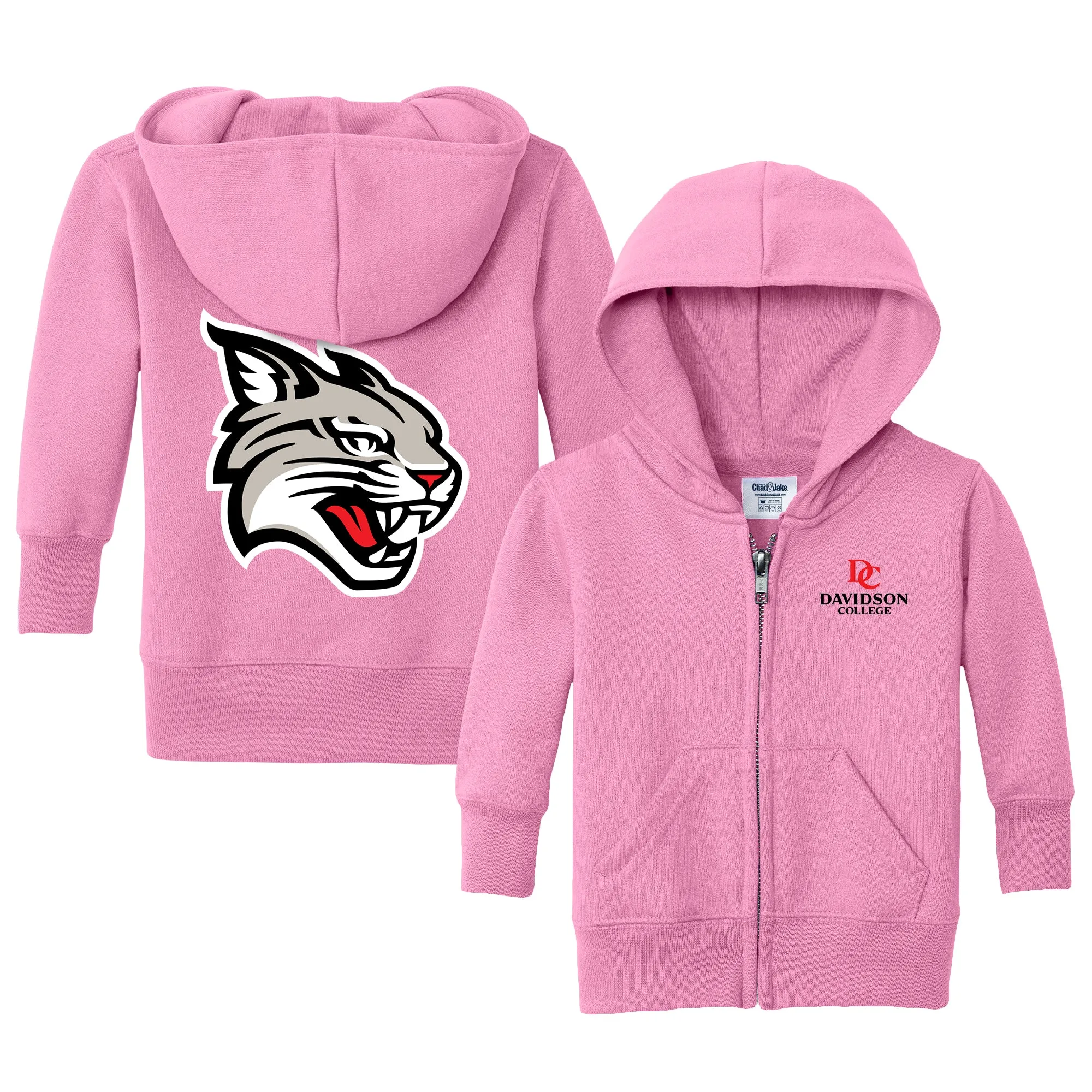 Davidson Wildcats Logo Infant Full-Zip Sweatshirt