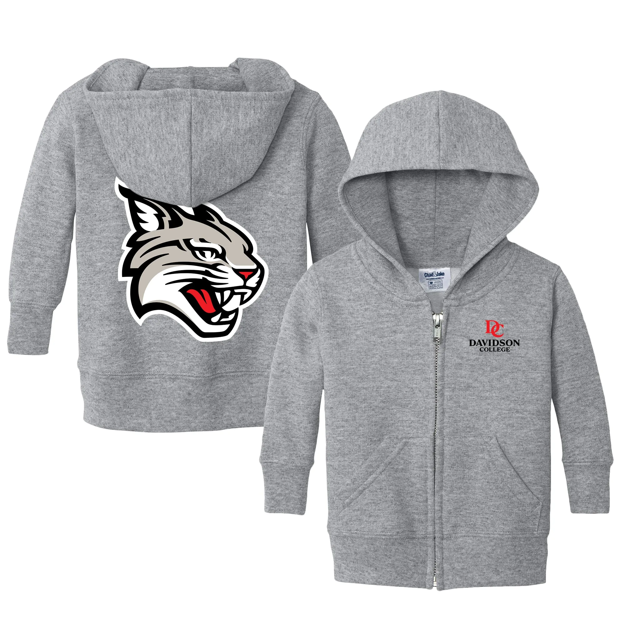 Davidson Wildcats Logo Infant Full-Zip Sweatshirt