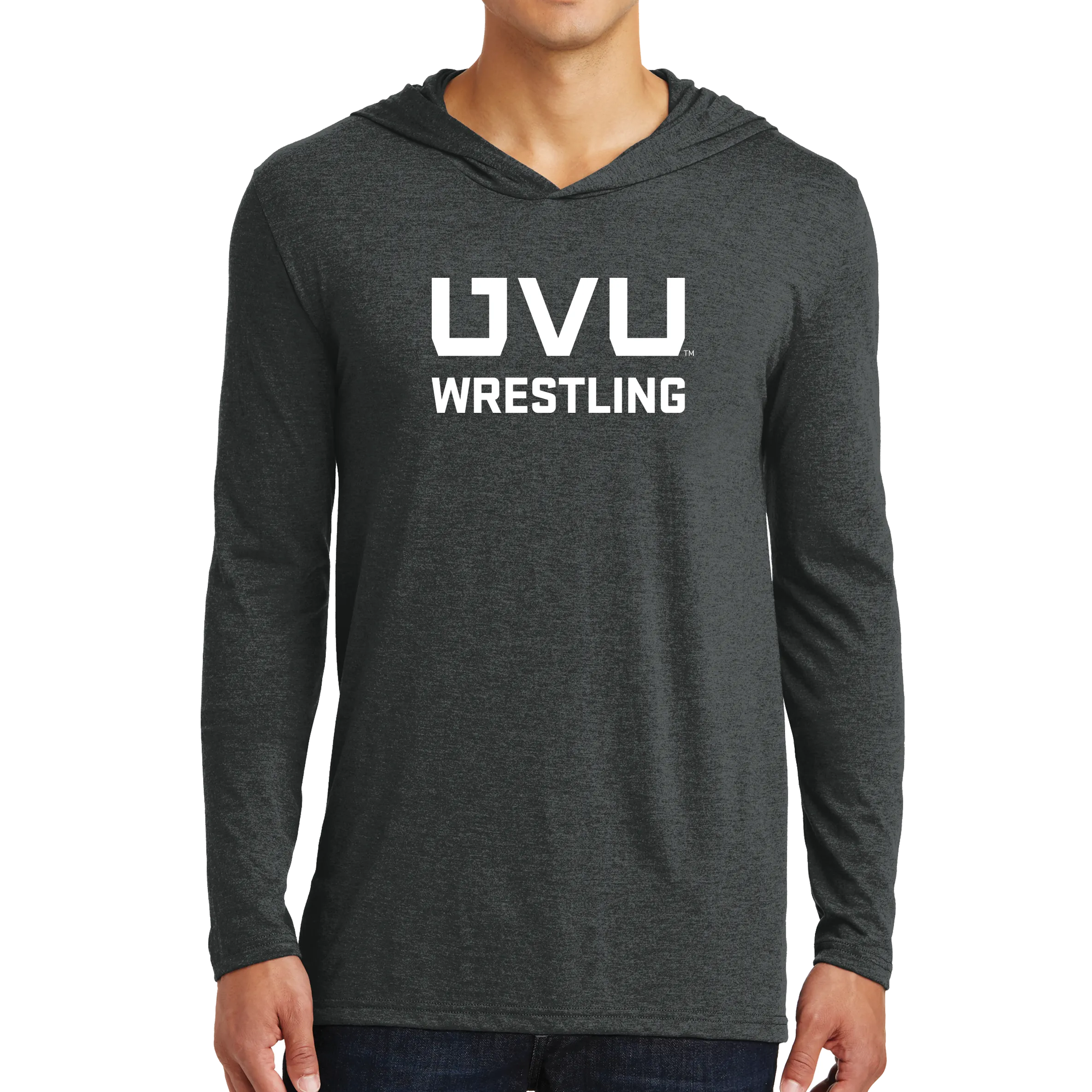 District Perfect Tri Long Sleeve Hoodie- UVU Wrestling