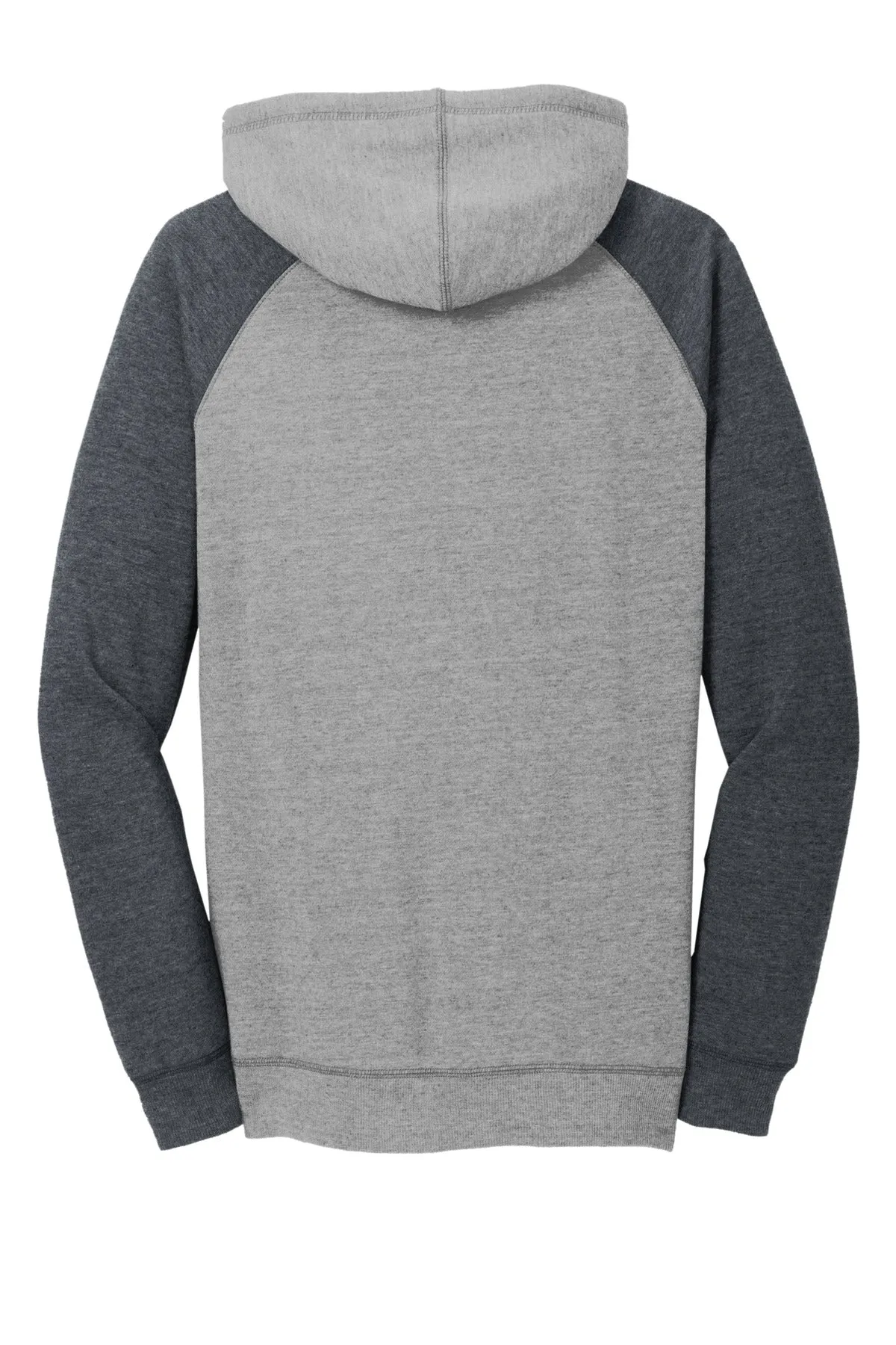 District Women's Lightweight Fleece Raglan Hoodie.  DT296