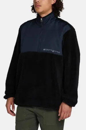 Edwin Kaiteki Half Zip Lightweight Fleece Sweat (Black)