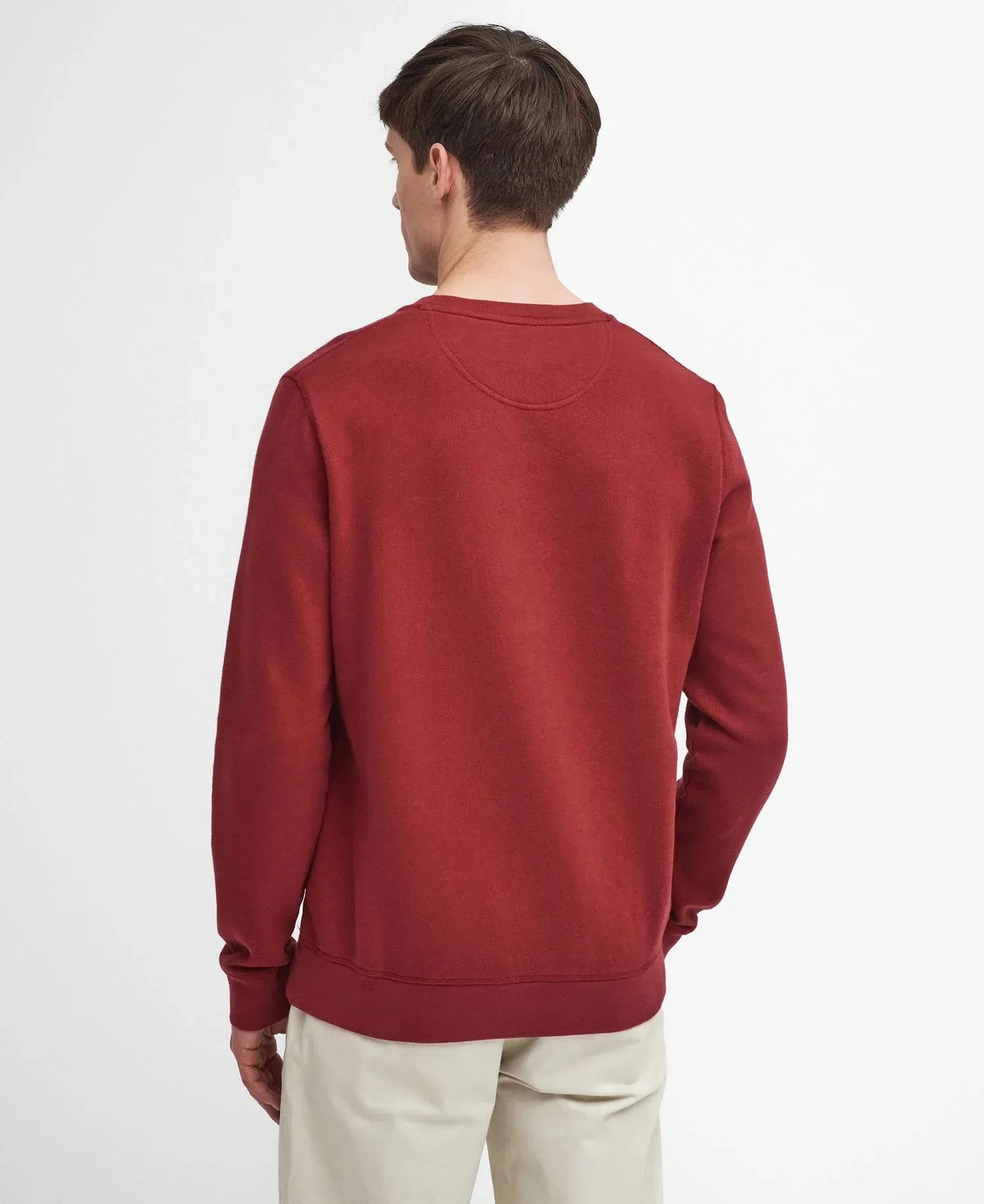 Essential Prep Logo Sweatshirt in Highland Red by Barbour