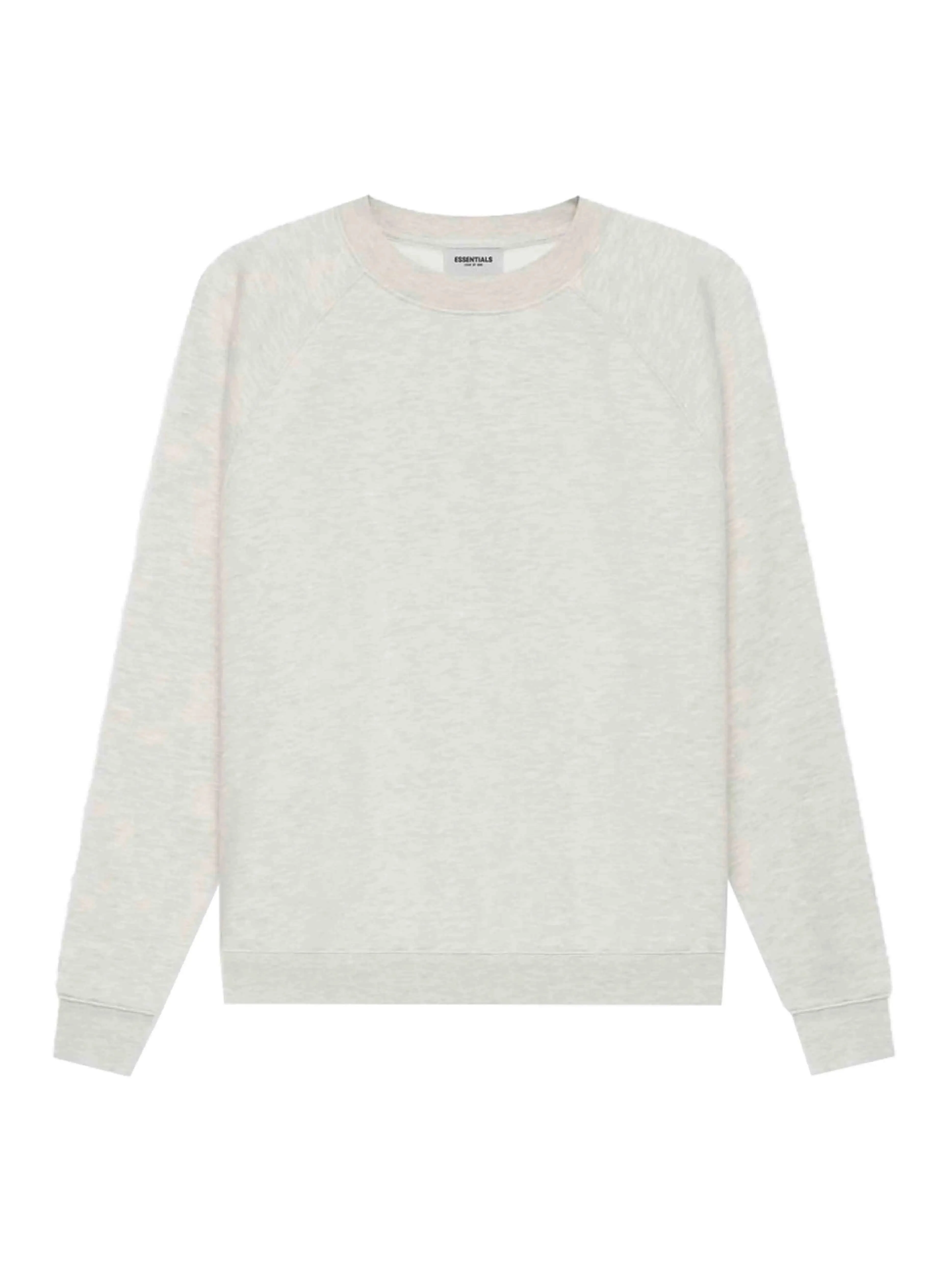 Fear Of God Essentials Back Logo Crewneck Light Heather Oatmeal [SS21]