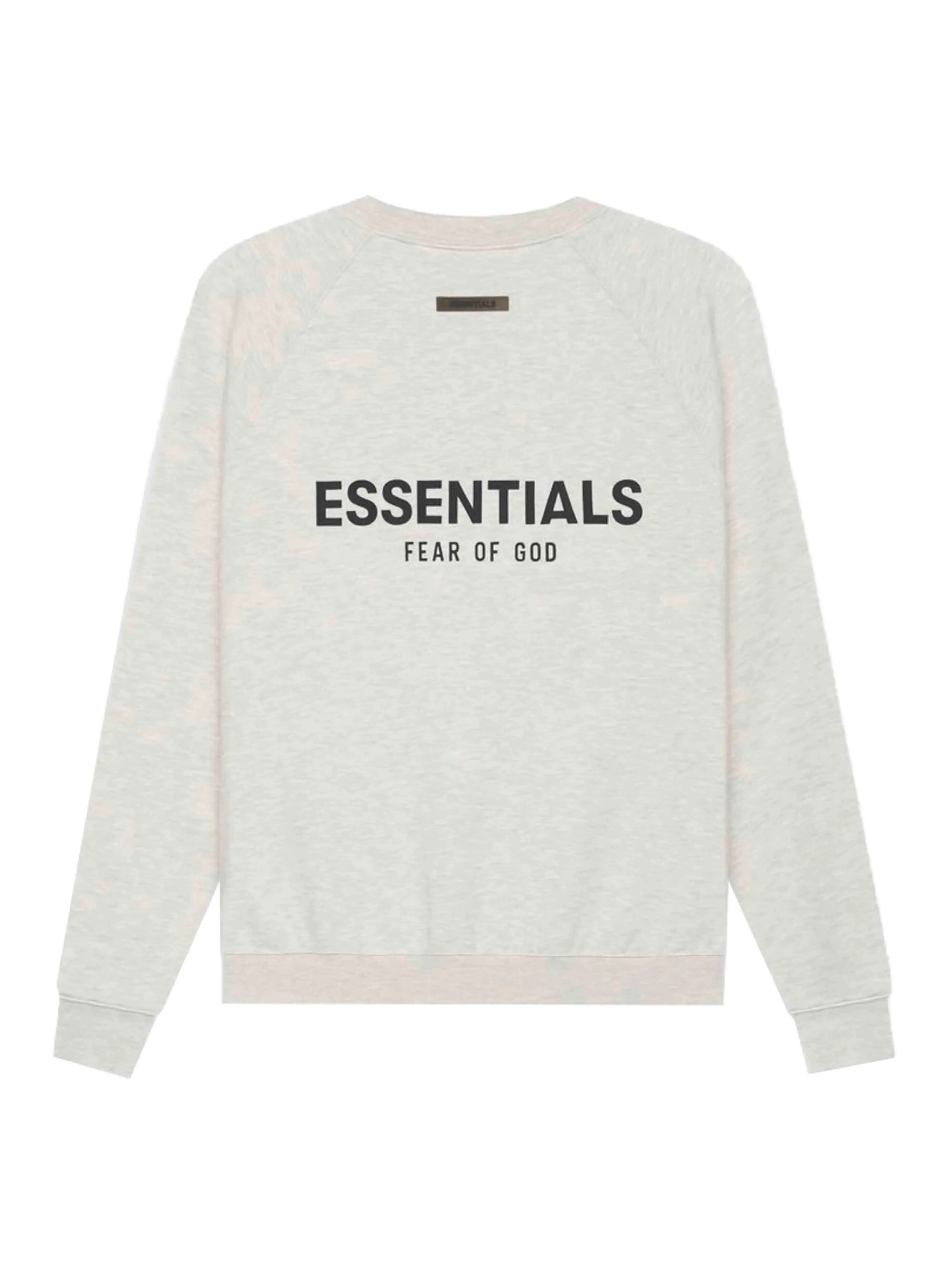 Fear Of God Essentials Back Logo Crewneck Light Heather Oatmeal [SS21]