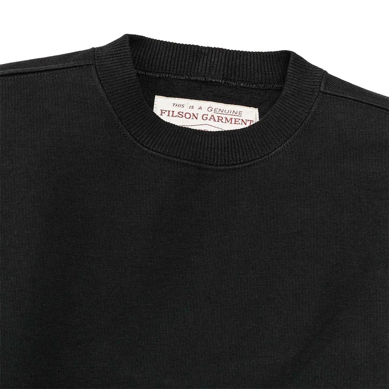 Filson Prospector Crew Neck Sweatshirt Black