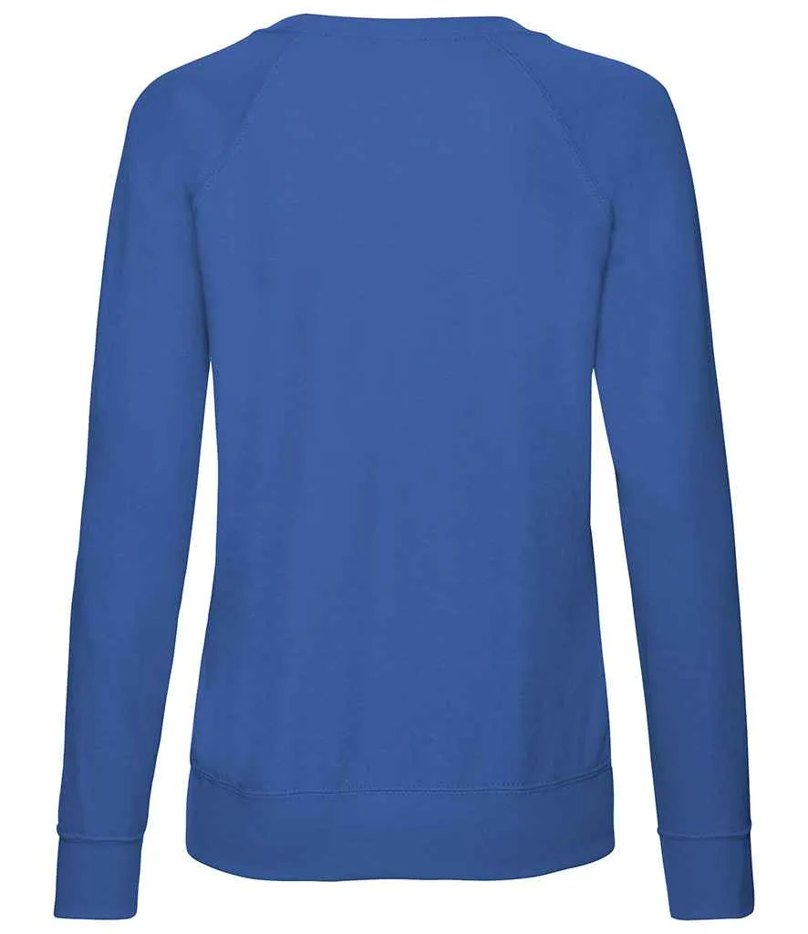 Fruit of the Loom Lightweight Raglan Sweatshirt (Ladies)