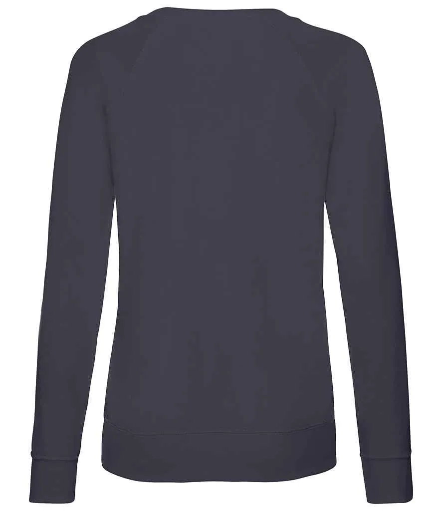 Fruit of the Loom Lightweight Raglan Sweatshirt (Ladies)