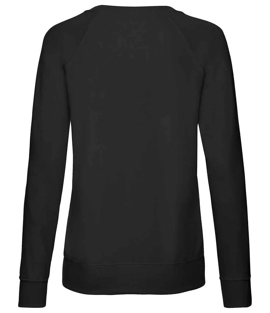 Fruit of the Loom Lightweight Raglan Sweatshirt (Ladies)