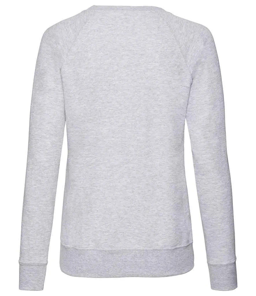 Fruit of the Loom Lightweight Raglan Sweatshirt (Ladies)