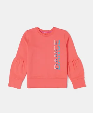 Girl's Super Combed Cotton French Terry Graphic Printed Sweatshirt - Dubarry