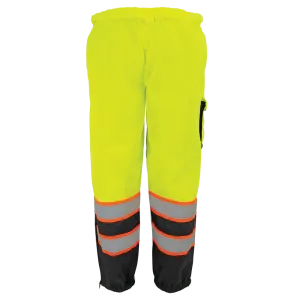 Global Glove FrogWear HV Premium Lightweight Breathable Safety Pant - Yellow/Green