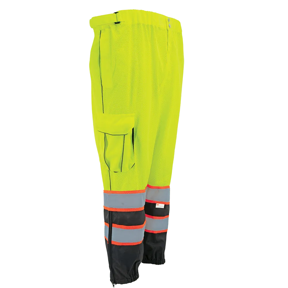 Global Glove FrogWear HV Premium Lightweight Breathable Safety Pant - Yellow/Green