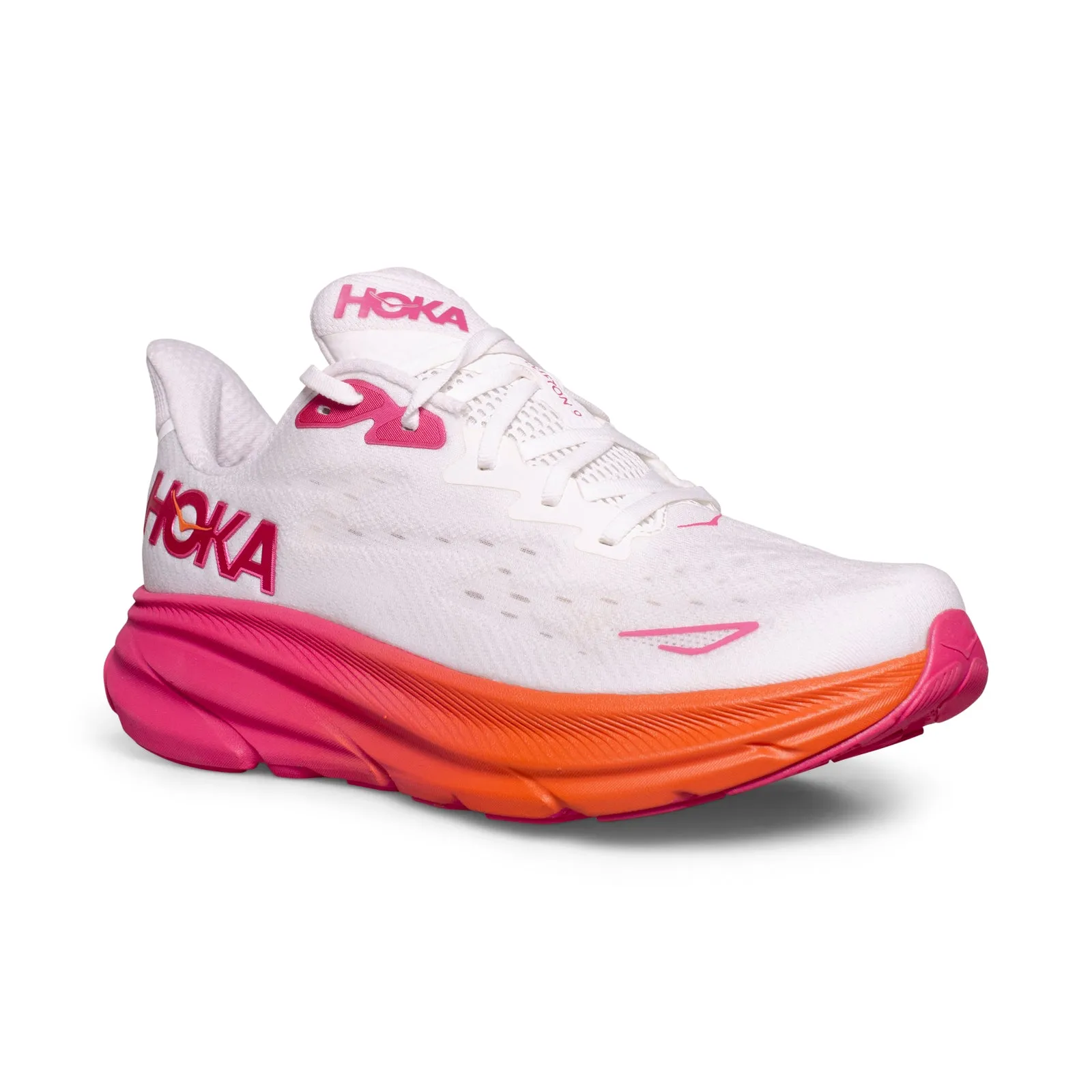 Hoka One One Clifton 9 Johannes Klæbo Edition Blanc De Blanc / Sorbet Running Shoes - Men's