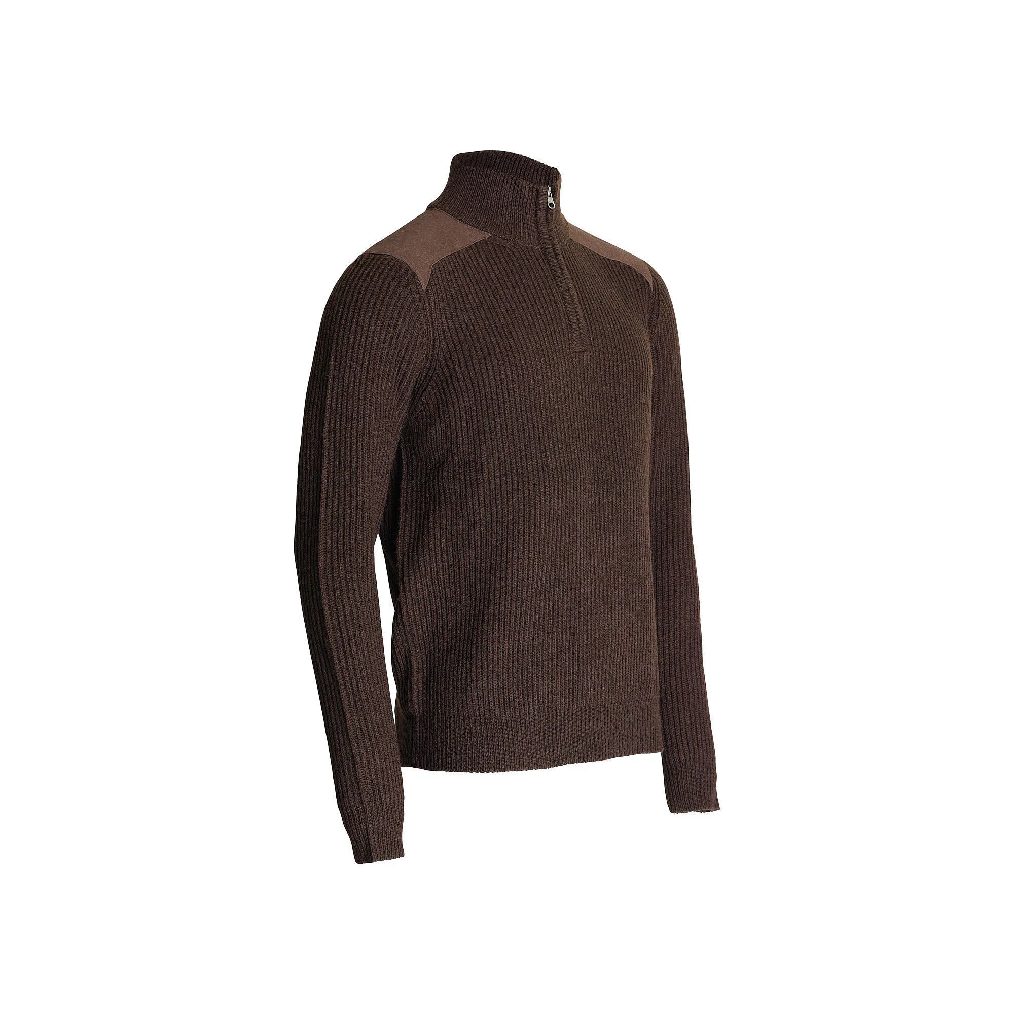 Hunting sweater KNIT SWEATER 500 brown SOLOGNAC