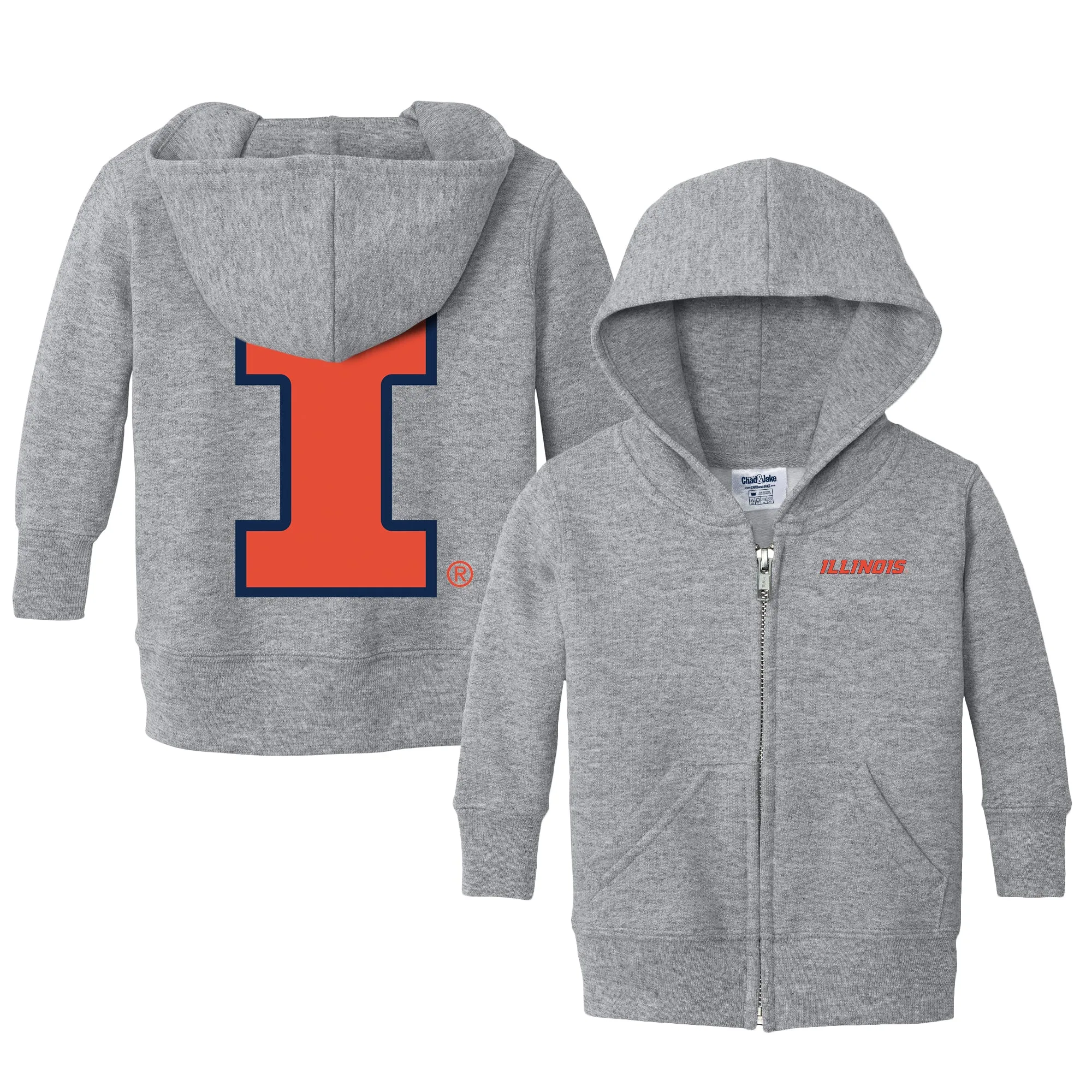 Illinois Fighting Illini Logo Infant Full-Zip Sweatshirt