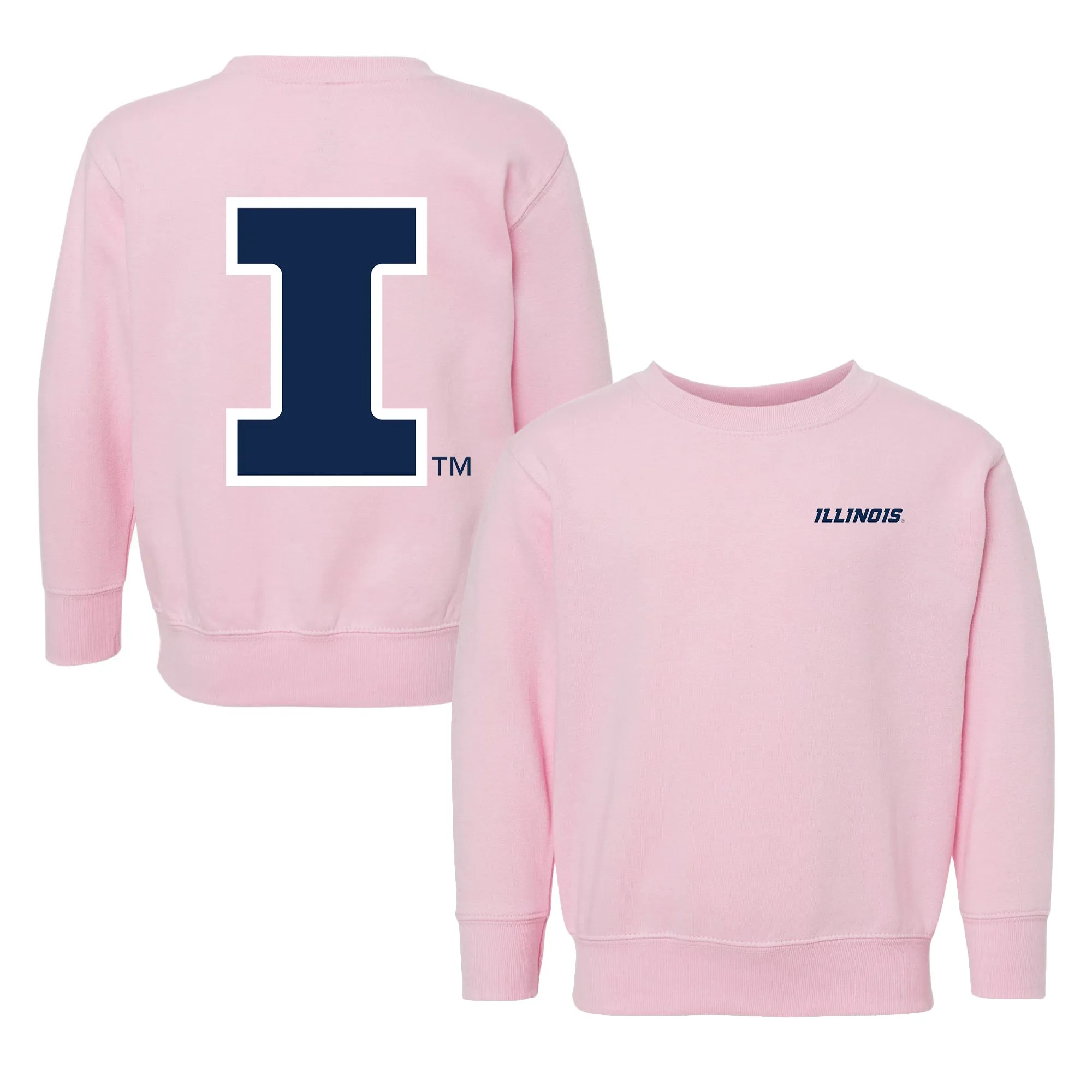 Illinois Fighting Illini Logo Toddler Crewneck Sweatshirt