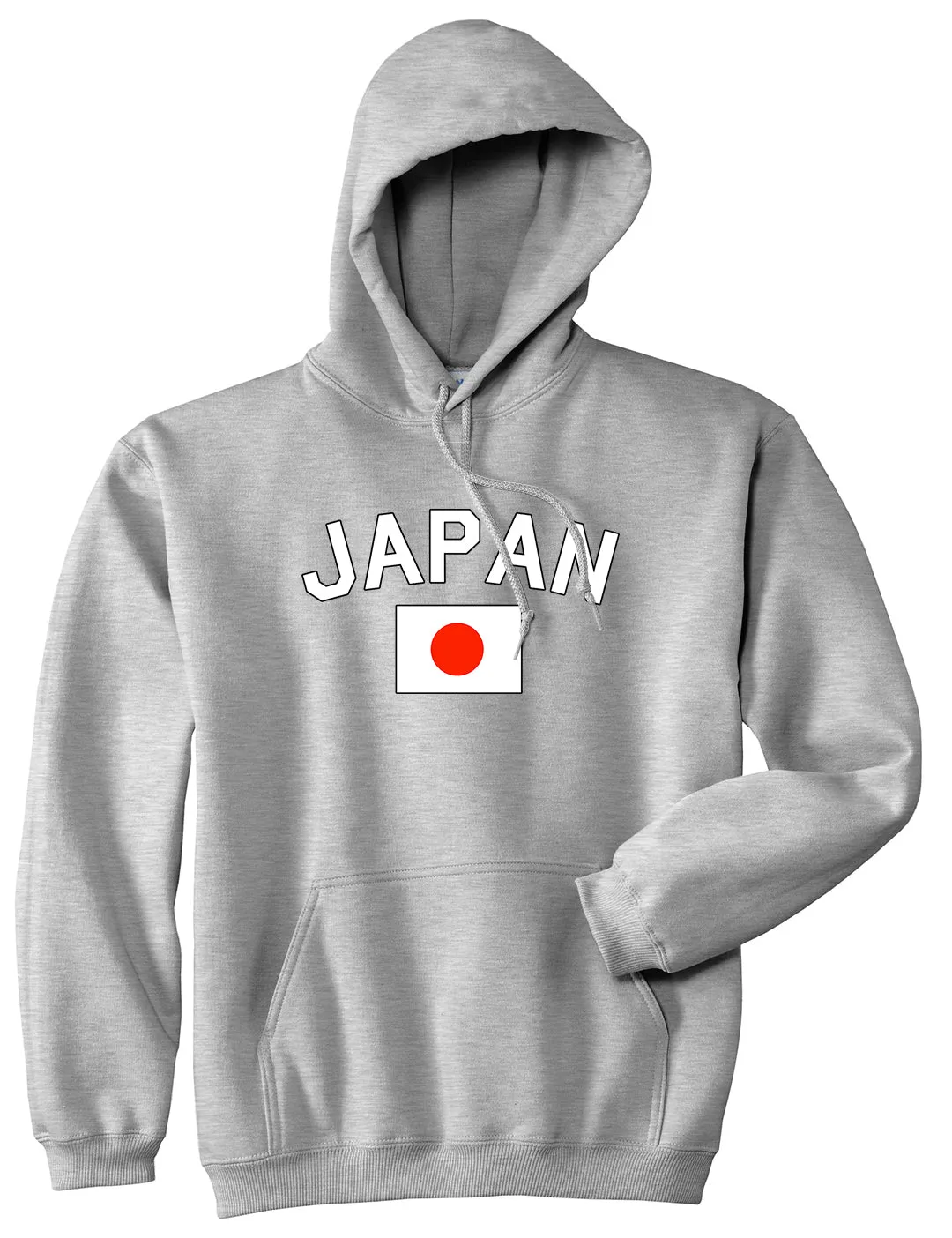 Japan With Japanese Flag Mens Pullover Hoodie