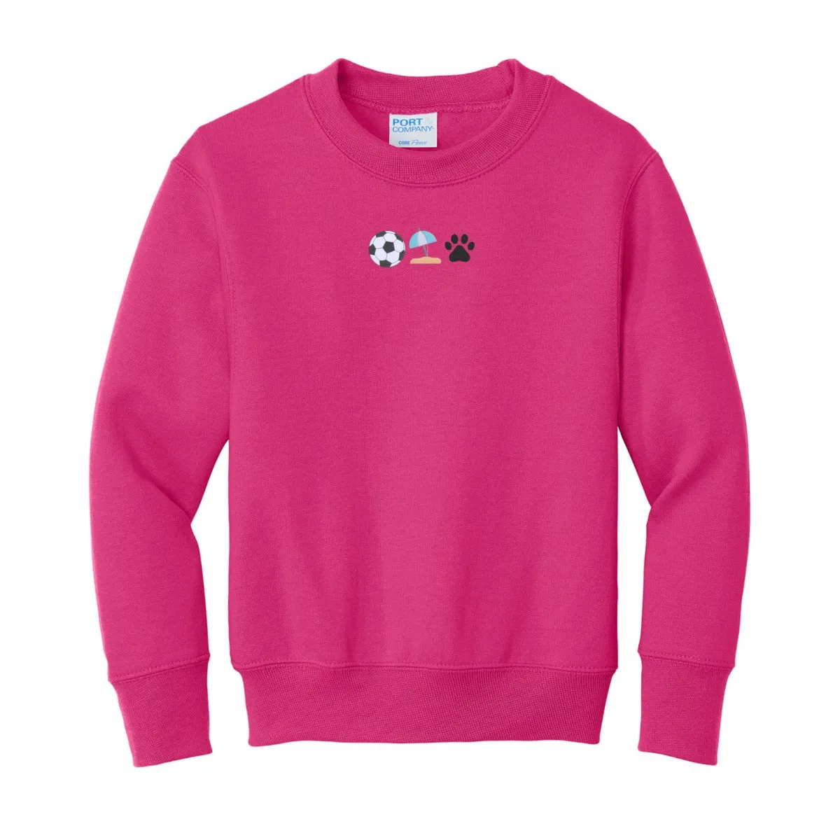 Kids Make It Yours™ 'Favorite Things Icons' Embroidered Sweatshirt