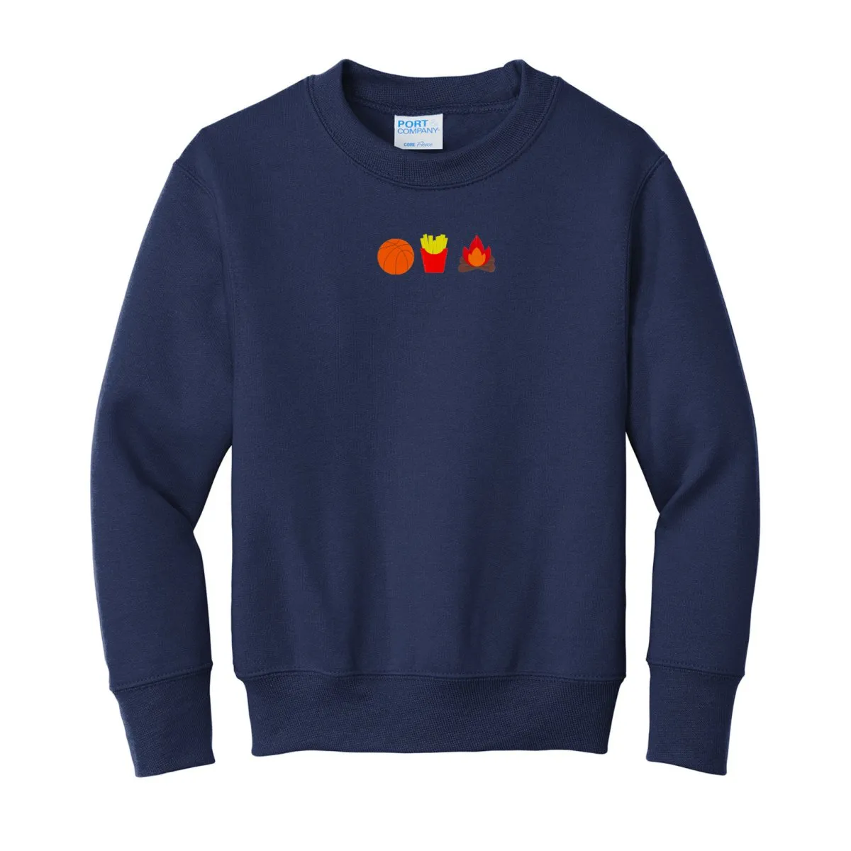 Kids Make It Yours™ 'Favorite Things Icons' Embroidered Sweatshirt