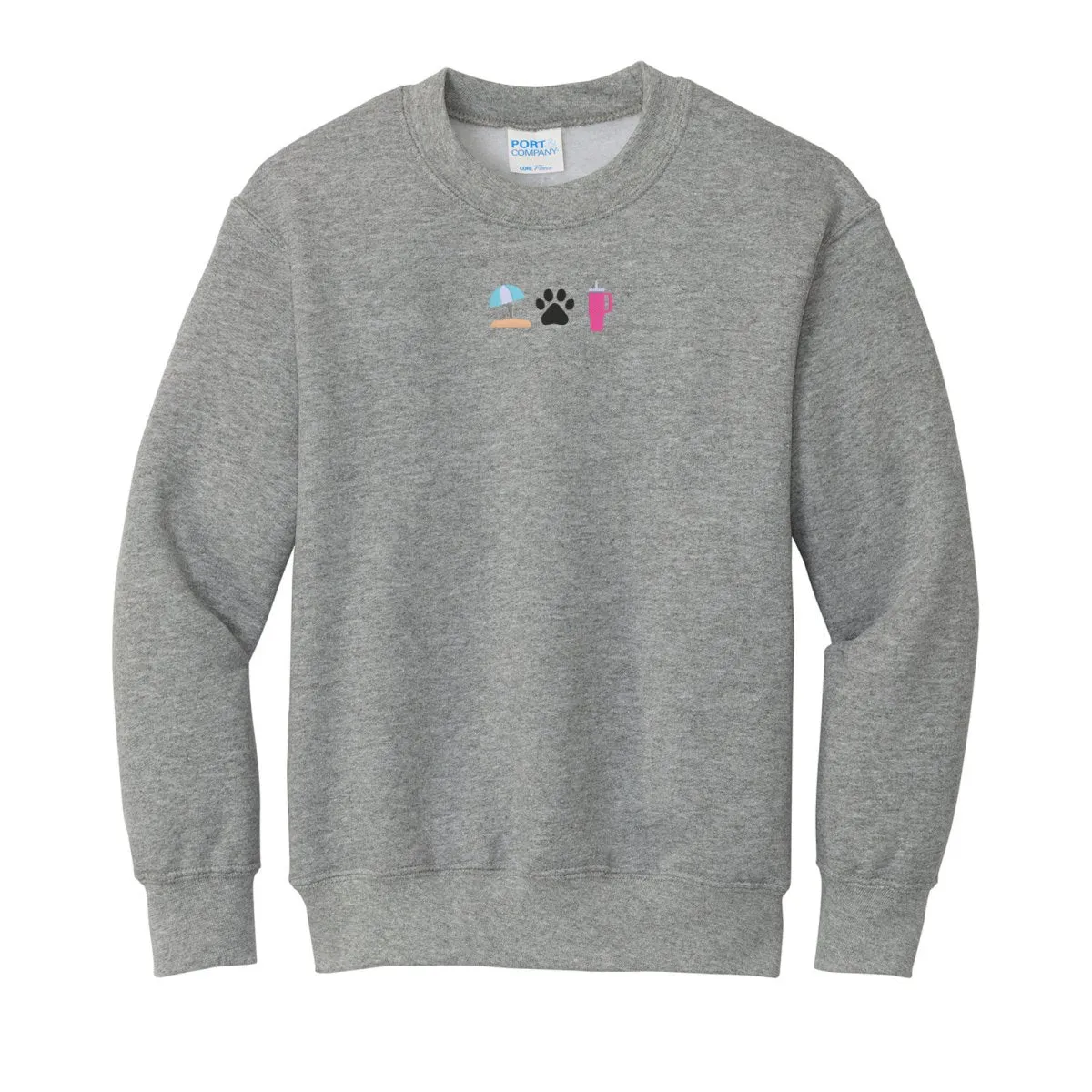 Kids Make It Yours™ 'Favorite Things Icons' Embroidered Sweatshirt