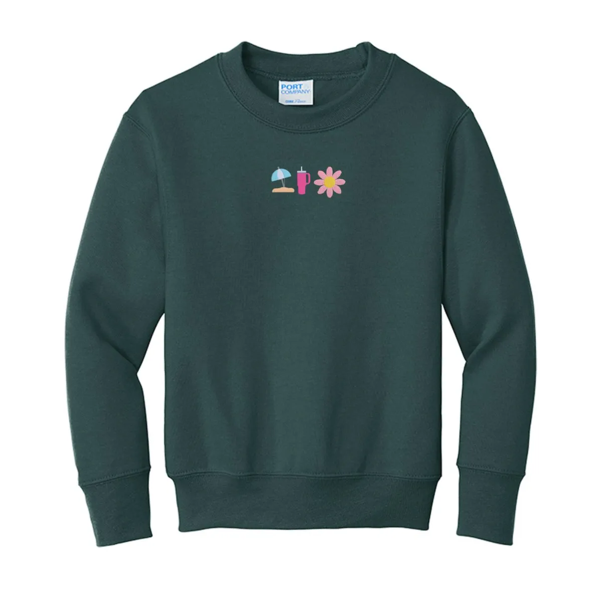 Kids Make It Yours™ 'Favorite Things Icons' Embroidered Sweatshirt