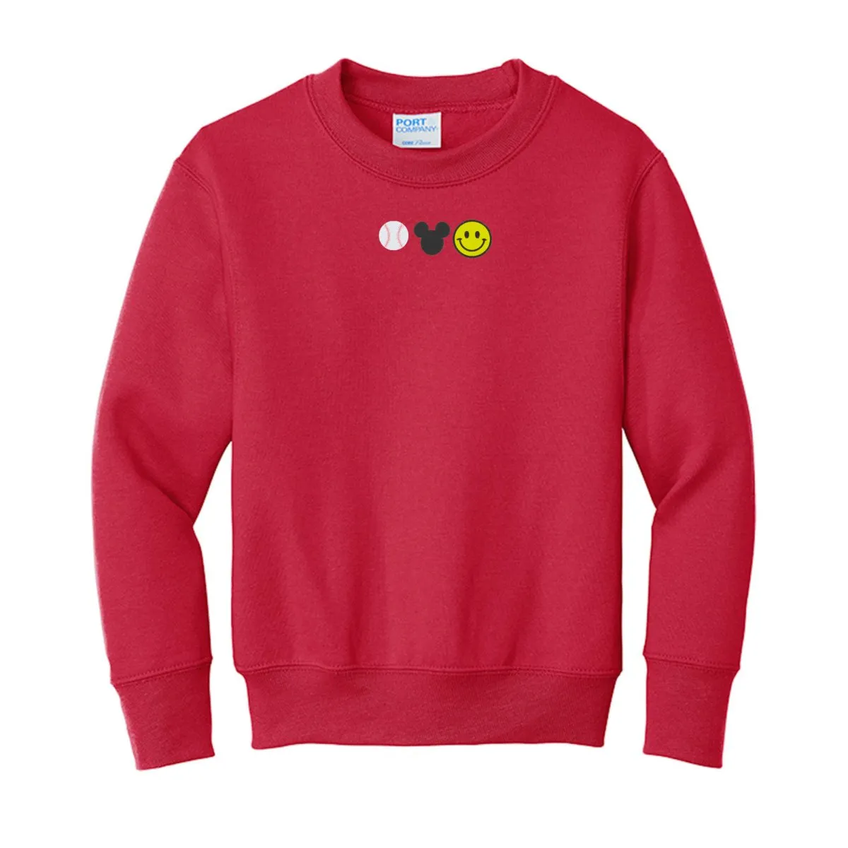 Kids Make It Yours™ 'Favorite Things Icons' Embroidered Sweatshirt